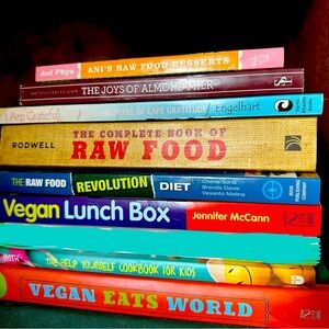 Vegan & Raw cookbooks lot